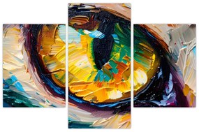 Obraz - Maľba mačacieho oka (90x60 cm)
