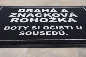 Mercury Flooring, Drahá a značková rohožka 40x60 cm – na von aj na doma, 40x60, čierna