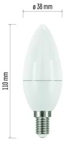 EMOS LED žiarovka Classic Candle, E14, 8W, neutrálna biela