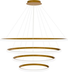 Toolight Toolight, závesné svietidlo 100cm, 60W, 3000K, LHJ010-CP4, zlatá matná, OSW-50003