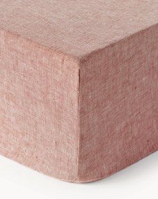 Elastická ľanová plachta na kontinentálnu posteľ Linna