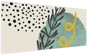 Obraz - Abstraktné listy N⁰1 (120x50 cm)