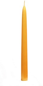 Oranžová kónická sviečka 25cm