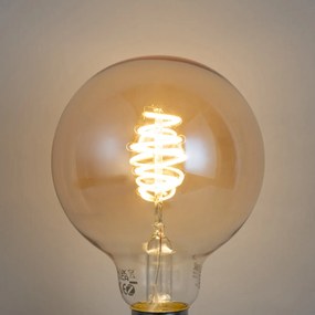 Sada 5 ks Inteligentná stmievateľná LED žiarovka E27 G95 Jantárová 4,9W 320lm 2500K