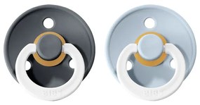 BIBS Colour cumlíky z prírodného kaučuku veľkosť 1: Iron Nočný - Baby Blue Nočný