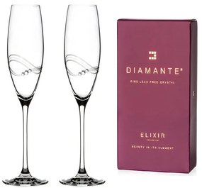 Diamante poháre na šampanské Desire s kryštálmi Swarovski 215 ml 2KS