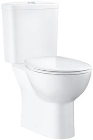 Wc kombi GROHE BAU-CERAMIC alpská biela so zadným odpadom 39604000, 1 ks