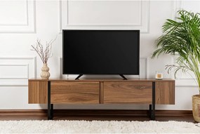 TV stolík v dekore orecha v tmavoprírodnej farbe 180x50x29,5 cm Serenity – Kalune Design