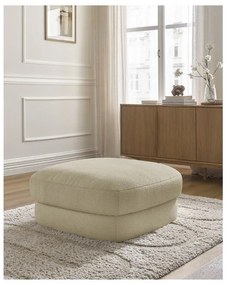 Béžová podnožka z textílie buklé Leonore – Bobochic Paris