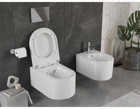 Mexen SOFIA závesná wc misa so sedátkom s pomalým zatváraním, 56 x 37 cm, biela, 30798000