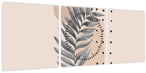 Obraz - Ilustrovaný list N⁰2 (s hodinami) (90x30 cm)