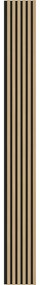 Mexen Lam-F, akustické stenové lamely 275 × 30 cm, plstený podklad 8 mm, technická dyha, dub zlatistý, S105-275307-3015-003