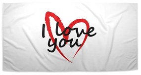 Sablio Uterák I Love you srdce - 30x50 cm