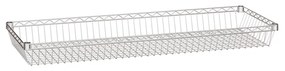 Drôtený policový kôš, chrómovaný, 1200 x 450 mm