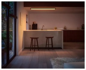 Philips Hue AURELLE LED stmievateľné stropné svietidlo 39W 120x30 cm čierne