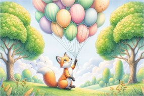 Obraz – Šťastná líška (90x60 cm)