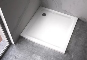 BPS-koupelny Štvorcová akrylátová sprchová vanička ST02C 70x70 biela