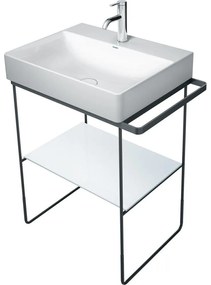 DURAVIT DuraSquare sklenená polička pre kovové podstavce 003101 a 003102, 570 x 380 x 8 mm, biela, 0099648300