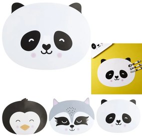 HOME DECO KIDS Detský podnos v tvare mývala – plastový, ľahko umývateľný, roztomilý a praktický