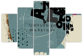 Obraz - Lietajúci balón s dúhou (150x105 cm)