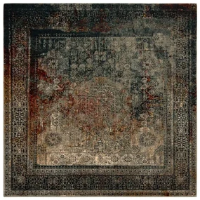 Koberec OMEGA MAMLUK Vintage rozeta, smaragd
