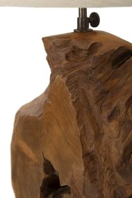 Stolná lampa Kepala 35 cm z masívu hnedá