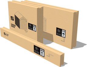 Záhradný domček G21 Boston 670 - 241 x 278 cm, plastový, šedý