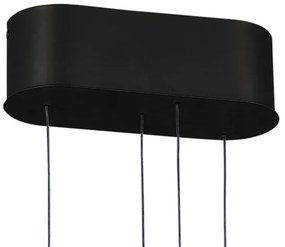 Klausen 142039 - LED Stmievateľný luster na lanku LIV LED/50W/230V čierna + DO