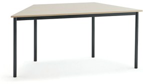 Stôl BORÅS TRAPETS, 1600x800x720 mm, laminát - breza, antracit