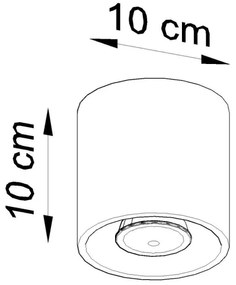 Sollux SL.0568 - Stropné bodové svietidlo ORBIS 1 1xGU10/10W/230V