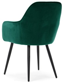 JAKS Jedálenská stolička Emilia velúr zelená