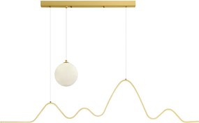 Toolight Toolight, LED závesné osvetlenie 120cm, 36W, 3000K, LHJ034-CP, zlatá matná, OSW-60021