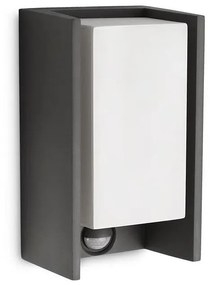 Philips - Vonkajšie nástenné svietidlo so senzorom BRIDGE 1xE27/15W/230V IP44