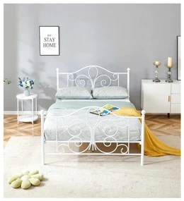 Posteľ Adaline 140 x 200 cm, biela