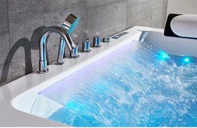 BPS-koupelny Hydromasážna vaňa HYD-NE912WH 170x90 BIELA s ohrevom vody