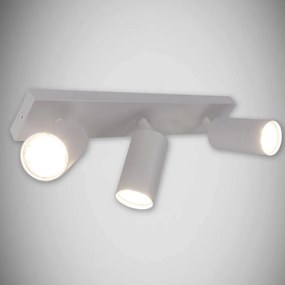 Stropné bodové svietidlo Manam GU10 3L biely 03761 K3