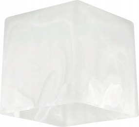 BERGE LED závesné stropné svietidlo, drevený trám, 2xE27, Luster Milk Cube