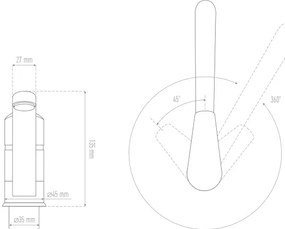 ALVEUS 1130435 - Drezová batéria NINA 13,5 cm granit/béžová