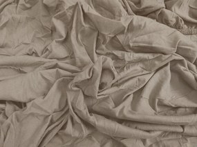 Bavlnená plachta s gumou STANDARD 90 x 200 cm hnedá