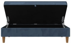 Modrá zamatová podnožka Lilly – Støraa