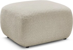 Béžová podnožka z textílie buklé Montaigne – Bobochic Paris