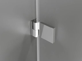 Mexen Lunar-B, výklopný sprchový kút ľavý 85 x 70 cm, 8mm číre sklo, chrómový profil, 832-085-070-01-00-L