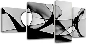 Obraz na plátne 4 dielny ABSTRAKT AB013E40