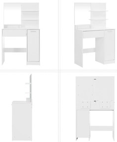 Toaletný stolík Ester biely 132 cm