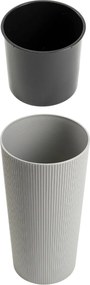 PLASTOVÝ KVETINÁČ URBANIKA ECO 36,5X19,5 CM SIVÁ