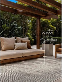 Čierny/krémovobiely vnútorný a vonkajší koberec 120x170 cm Haringey Nightingale – Ted Baker