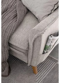 Béžová rozkladacia rohová pohovka (pravý roh) Charming Charlie – Miuform