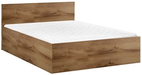 Posteľ SOFIA 180 x 200 cm, dub artisan Rošt: S lamelovým roštom, Matrac: Matrac DELUXE 10 cm