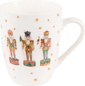 Porcelánový vianočný hrnček s Luskáčikmi Happy Little Christmas - 12*8*10 cm / 300 ml