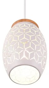 Biele závesné svietidlo ø 15 cm Bidar – Trio